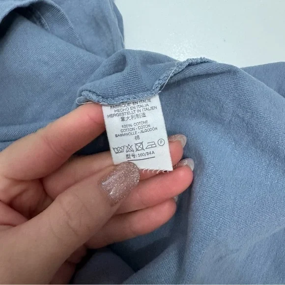 Brandy Melville John Galt Light Blue Malibu Long Sleeve T-Shirt - Picture 8 of 10